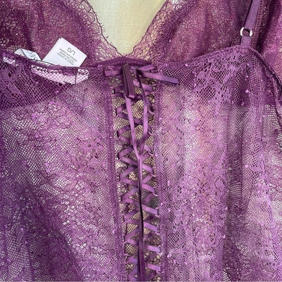 Victoria’s Secret Purple Sheer Lace Nightie - Picture 5 of 6